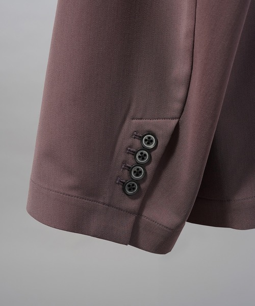 MAISON SPECIAL(メゾンスペシャル)の「《UNISEX》Crispy Cross Calze Regular-Over 2B Tailored Jacket/クリスピークロスカルゼレギュラーオーバー2Bテーラードジャケット【MAISON SPECIAL/メゾンスペシャル】■セットアップ対応■(テーラードジャケット・メンズ・グレー/バーガンディー/ブラック・2/1/0)」の11枚目の写真