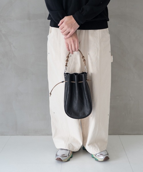 PR01.（ピーアールワン）の「SENTI Dyneema Leather MEDICINE BAG L+HAND STRAP / ダイニーマレザー メディスンバッグ L+ハンドストラップ（ショルダーバッグ・メンズ・ブラック系その他/ブラック・FREE）」の15枚目の写真