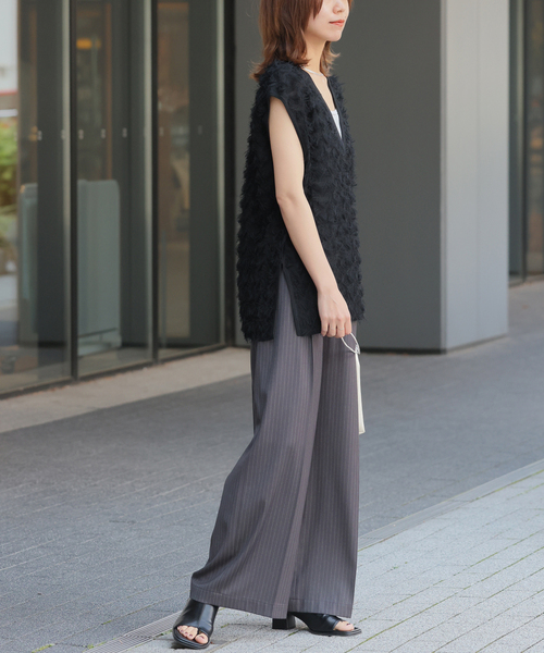 JOURNAL STANDARD relume(ジャーナルスタンダード レリューム)の「《追加 / 新色》フリンジベスト(ベスト・レディース・ブラック/ブラウン・FREE)」の4枚目の写真