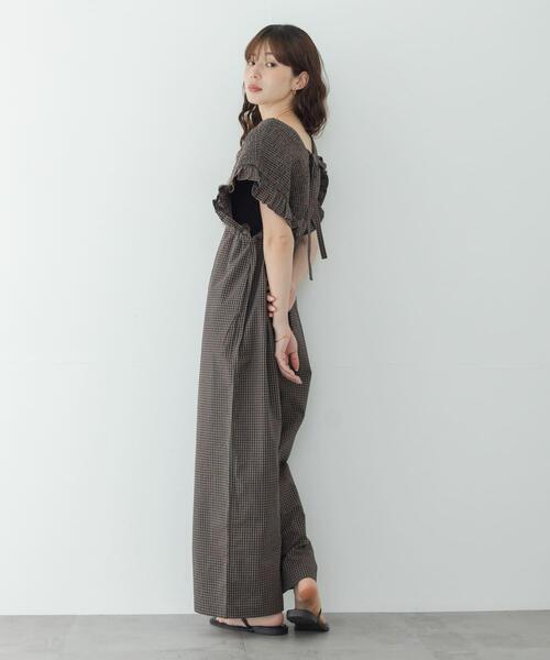 URBAN RESEARCH Sonny Label（アーバンリサーチサニーレーベル）の「シャーリングオールインワン（その他パンツ・レディース・ブラウン/ベージュ/インディゴブルー・36/38）」の9枚目の写真