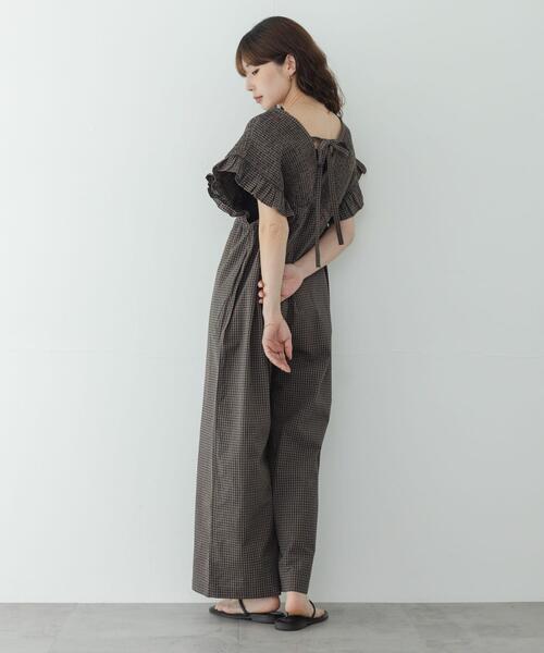 URBAN RESEARCH Sonny Label（アーバンリサーチサニーレーベル）の「シャーリングオールインワン（その他パンツ・レディース・ブラウン/ベージュ/インディゴブルー・36/38）」の10枚目の写真