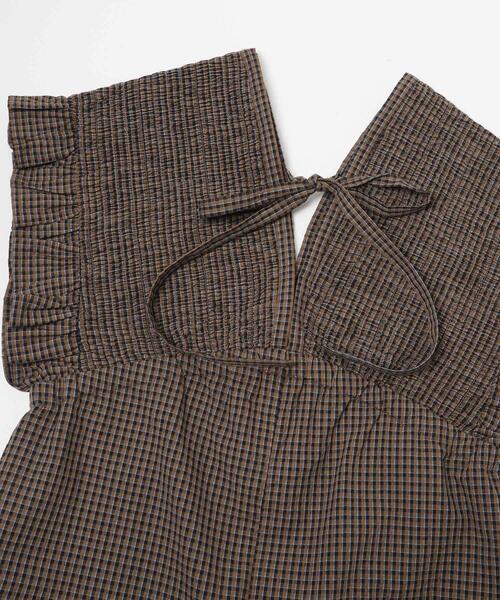 URBAN RESEARCH Sonny Label（アーバンリサーチサニーレーベル）の「シャーリングオールインワン（その他パンツ・レディース・ブラウン/ベージュ/インディゴブルー・36/38）」の13枚目の写真