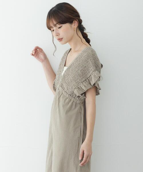 URBAN RESEARCH Sonny Label（アーバンリサーチサニーレーベル）の「シャーリングオールインワン（その他パンツ・レディース・ブラウン/ベージュ/インディゴブルー・36/38）」の16枚目の写真