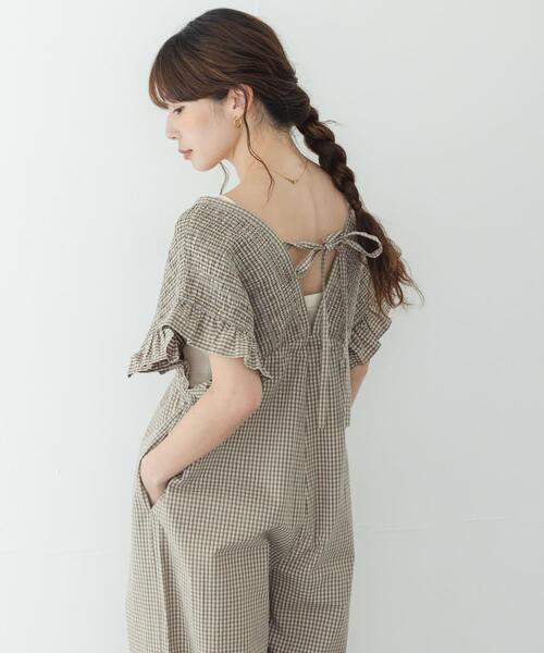 URBAN RESEARCH Sonny Label（アーバンリサーチサニーレーベル）の「シャーリングオールインワン（その他パンツ・レディース・ブラウン/ベージュ/インディゴブルー・36/38）」の17枚目の写真