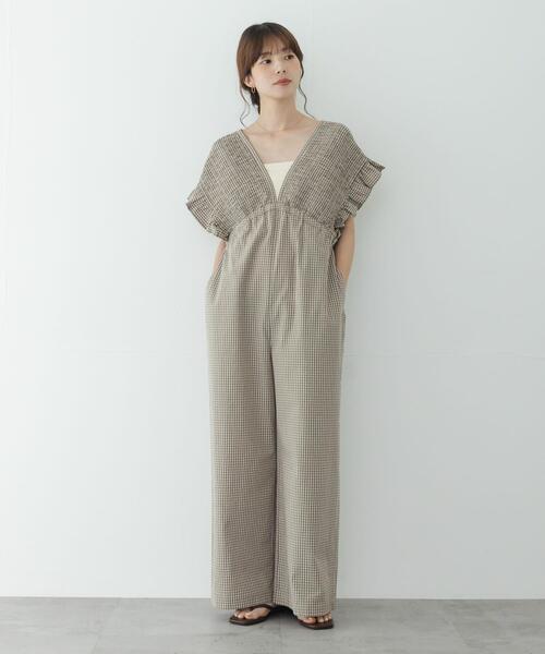 URBAN RESEARCH Sonny Label（アーバンリサーチサニーレーベル）の「シャーリングオールインワン（その他パンツ・レディース・ブラウン/ベージュ/インディゴブルー・36/38）」の18枚目の写真