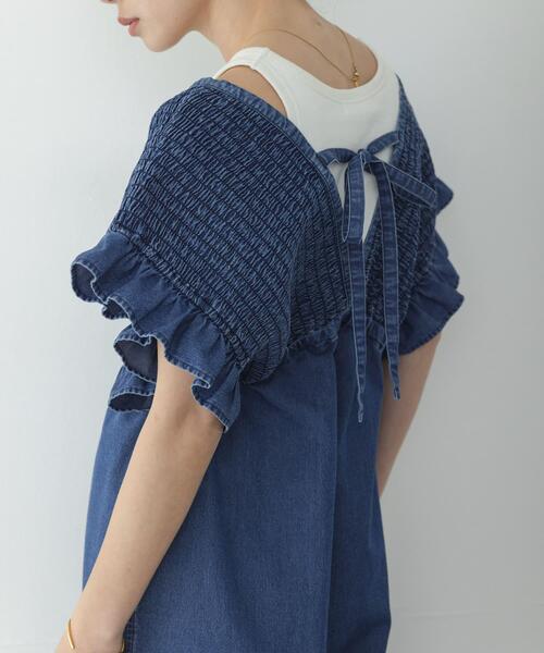 URBAN RESEARCH Sonny Label(アーバンリサーチサニーレーベル)の「シャーリングオールインワン(その他パンツ・レディース・ブラウン/ベージュ/インディゴブルー・36/38)」の11枚目の写真