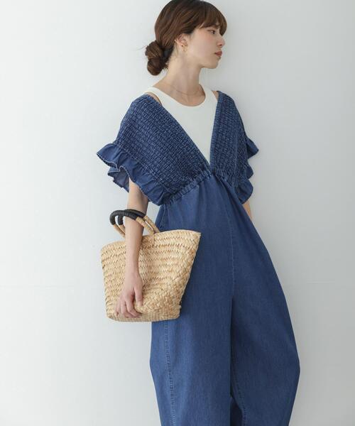 URBAN RESEARCH Sonny Label(アーバンリサーチサニーレーベル)の「シャーリングオールインワン(その他パンツ・レディース・ブラウン/ベージュ/インディゴブルー・36/38)」の13枚目の写真