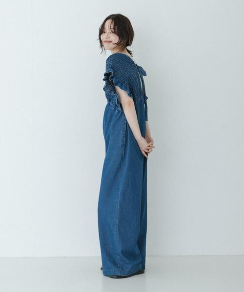 URBAN RESEARCH Sonny Label(アーバンリサーチサニーレーベル)の「シャーリングオールインワン(その他パンツ・レディース・ブラウン/ベージュ/インディゴブルー・36/38)」の19枚目の写真