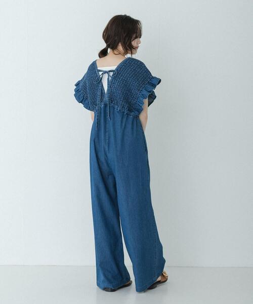 URBAN RESEARCH Sonny Label(アーバンリサーチサニーレーベル)の「シャーリングオールインワン(その他パンツ・レディース・ブラウン/ベージュ/インディゴブルー・36/38)」の20枚目の写真