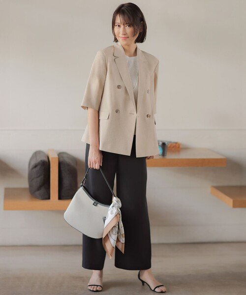 J.PRESS Ladies(J.プレス レディス)の「【セットアップ対応】Light ジョーゼット ワイド イージーパンツ(その他パンツ・レディース・ベージュ系/ブラック系/ネイビー系・XS/S)」の17枚目の写真