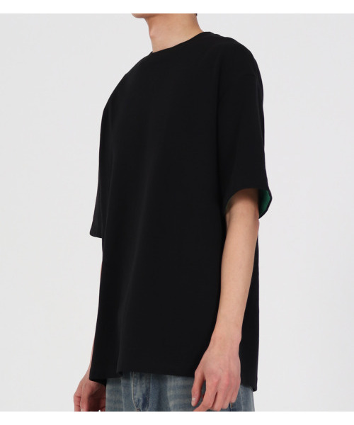 BUTTON SEOUL(ボタンソウル)の「ヒドゥンデュアルレイヤードTシャツ(ブラック)(Tシャツ/カットソー・メンズ・その他・L/XL)」の3枚目の写真