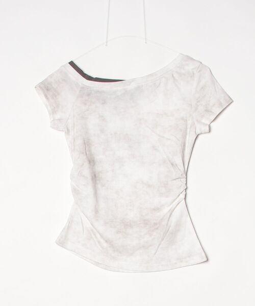 .KOM（ドットコム）の「A'GEM/9 × .kom 『.KOM/ドットケーオーエム』ヴィンテージウォッシュグラフィックトップス（Tシャツ/カットソー・レディース・ホワイト/ブラック・FREE）」の10枚目の写真