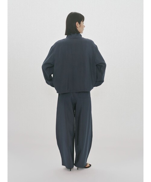 MIDIUMISOLID(ミディウミソリッド)の「MIDIUMISOLID for Ladies ポプリンイージーパンツ(その他パンツ・レディース・ネイビー/ブラック・FREE)」の4枚目の写真