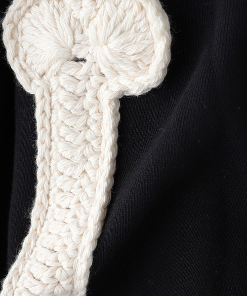 DISCOVERED（ディスカバード）の「DISCOVERED / ディスカバード BONE CROCHET SWEAT SHORTS（その他パンツ・メンズ・ブルー/ブラック・3/1）」の4枚目の写真