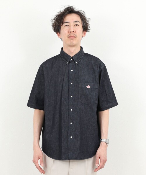DANTON(ダントン)の「【DANTON/ダントン】DOT BUTTON B.D. SHIRT SS 26SS(DT-B0337 DUG)(シャツ/ブラウス・メンズ・インディゴブルー・38/40/42/44)」の10枚目の写真