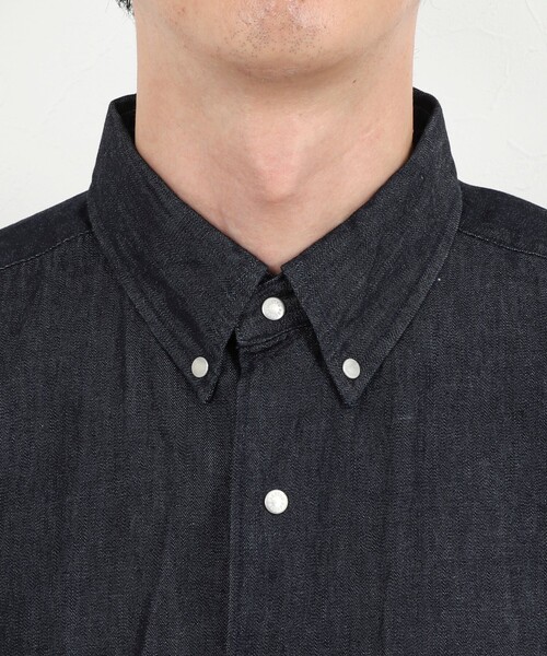 DANTON(ダントン)の「【DANTON/ダントン】DOT BUTTON B.D. SHIRT SS 26SS(DT-B0337 DUG)(シャツ/ブラウス・メンズ・インディゴブルー・38/40/42/44)」の13枚目の写真