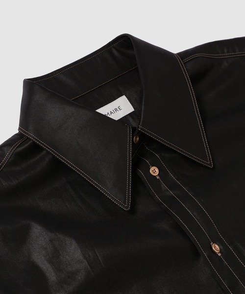 LEMAIRE(ルメール)の「REGULAR SHIRT(シャツ/ブラウス・メンズ・ブラック・44/46)」の3枚目の写真
