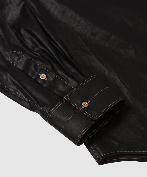 LEMAIRE(ルメール)の「REGULAR SHIRT(シャツ/ブラウス・メンズ・ブラック・44/46)」の6枚目の写真