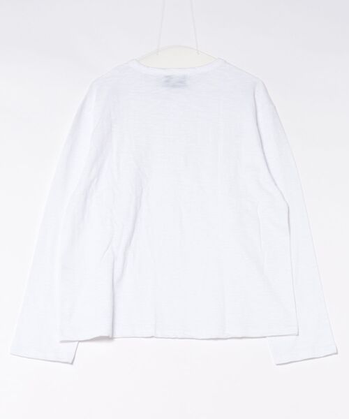 Chikashitsu +(チカシツプラス)の「【Chikashitsu +】sheer cotton henley neck long sleeve / 【チカシツプラス】シアーコットンヘンリーネックロンT<着用動画あり>(Tシャツ/カットソー・メンズ・ホワイト/ブラック/チャコール/ネイビー・ONE SIZE)」の5枚目の写真