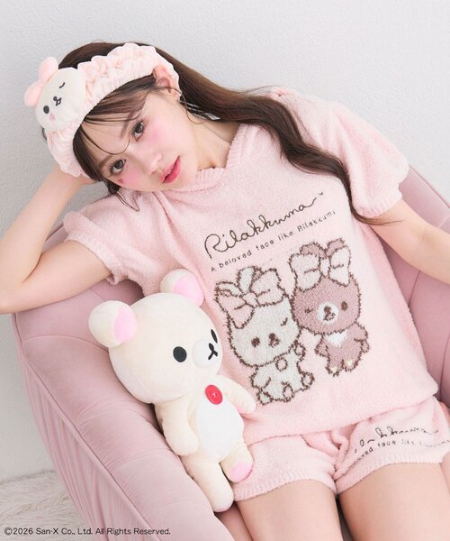 OLIVE des OLIVE(オリーブデオリーブ)の「makeup Rilakkuma hair band(ヘアバンド・レディース・ピンク/アイボリー・FREE)」の11枚目の写真