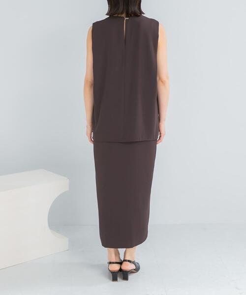 URBAN RESEARCH ROSSO WOMEN(アーバンリサーチ ロッソ)の「バックメタルポイントストレートワンピース(ワンピース・レディース・チャコールグレー/ミント/ゴールド系その他・FREE)」の13枚目の写真