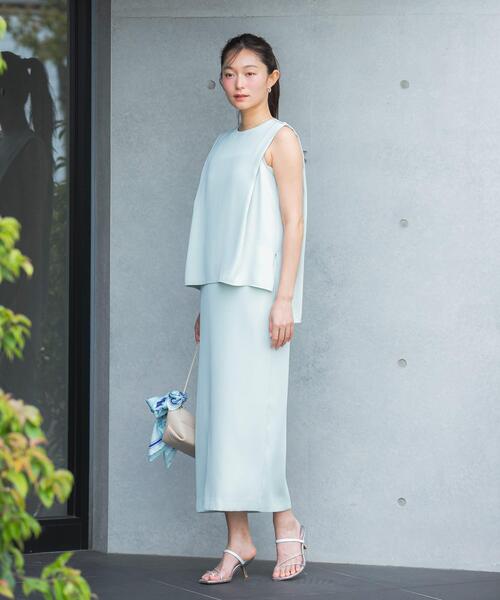 URBAN RESEARCH ROSSO WOMEN(アーバンリサーチ ロッソ)の「バックメタルポイントストレートワンピース(ワンピース・レディース・チャコールグレー/ミント/ゴールド系その他・FREE)」の21枚目の写真
