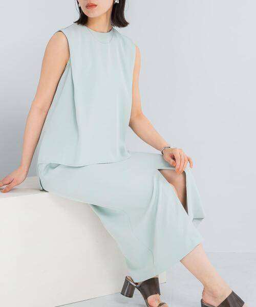 URBAN RESEARCH ROSSO WOMEN(アーバンリサーチ ロッソ)の「バックメタルポイントストレートワンピース(ワンピース・レディース・チャコールグレー/ミント/ゴールド系その他・FREE)」の22枚目の写真