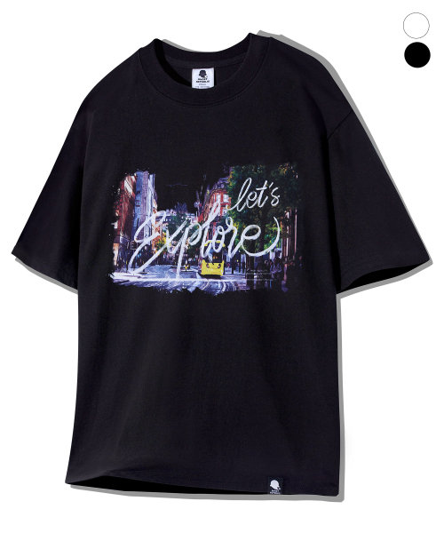 GHOST REPUBLIC(ゴーストリパブリック)の「シティポップグラフィック半袖Tシャツ2カラーGT-391(Tシャツ/カットソー・レディース・ブラック/ホワイト・MEDIUM/LARGE/X-LARGE)」の3枚目の写真