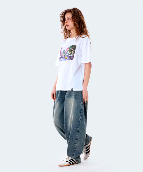 GHOST REPUBLIC(ゴーストリパブリック)の「シティポップグラフィック半袖Tシャツ2カラーGT-391(Tシャツ/カットソー・レディース・ブラック/ホワイト・MEDIUM/LARGE/X-LARGE)」の6枚目の写真