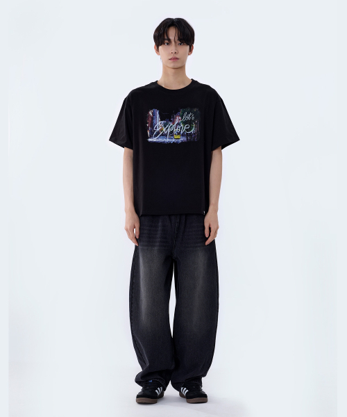GHOST REPUBLIC(ゴーストリパブリック)の「シティポップグラフィック半袖Tシャツ2カラーGT-391(Tシャツ/カットソー・レディース・ブラック/ホワイト・MEDIUM/LARGE/X-LARGE)」の10枚目の写真