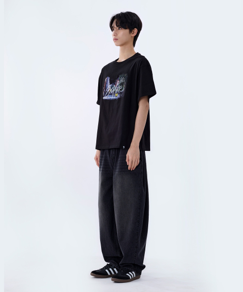 GHOST REPUBLIC(ゴーストリパブリック)の「シティポップグラフィック半袖Tシャツ2カラーGT-391(Tシャツ/カットソー・レディース・ブラック/ホワイト・MEDIUM/LARGE/X-LARGE)」の11枚目の写真