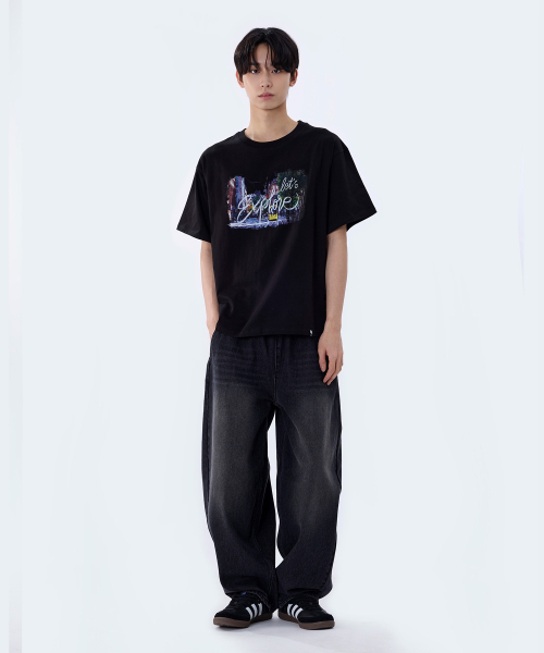 GHOST REPUBLIC(ゴーストリパブリック)の「シティポップグラフィック半袖Tシャツ2カラーGT-391(Tシャツ/カットソー・レディース・ブラック/ホワイト・MEDIUM/LARGE/X-LARGE)」の12枚目の写真