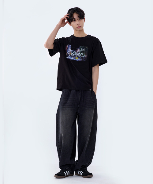 GHOST REPUBLIC(ゴーストリパブリック)の「シティポップグラフィック半袖Tシャツ2カラーGT-391(Tシャツ/カットソー・レディース・ブラック/ホワイト・MEDIUM/LARGE/X-LARGE)」の13枚目の写真