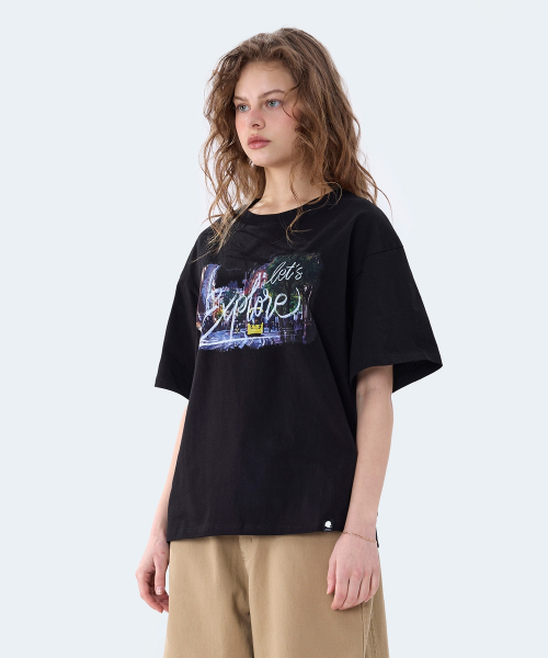 GHOST REPUBLIC(ゴーストリパブリック)の「シティポップグラフィック半袖Tシャツ2カラーGT-391(Tシャツ/カットソー・レディース・ブラック/ホワイト・MEDIUM/LARGE/X-LARGE)」の14枚目の写真
