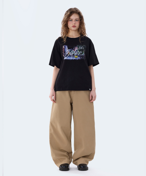 GHOST REPUBLIC(ゴーストリパブリック)の「シティポップグラフィック半袖Tシャツ2カラーGT-391(Tシャツ/カットソー・レディース・ブラック/ホワイト・MEDIUM/LARGE/X-LARGE)」の15枚目の写真