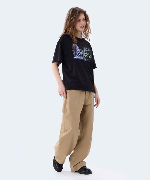 GHOST REPUBLIC(ゴーストリパブリック)の「シティポップグラフィック半袖Tシャツ2カラーGT-391(Tシャツ/カットソー・レディース・ブラック/ホワイト・MEDIUM/LARGE/X-LARGE)」の17枚目の写真