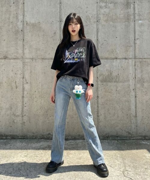 GHOST REPUBLIC(ゴーストリパブリック)の「シティポップグラフィック半袖Tシャツ2カラーGT-391(Tシャツ/カットソー・レディース・ブラック/ホワイト・MEDIUM/LARGE/X-LARGE)」の19枚目の写真