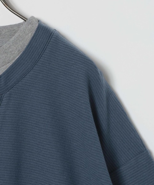 GEORGE'S(ジョージズ)の「レイヤードヘンリーTシャツ(Tシャツ/カットソー・メンズ・サックスブルー/ネイビー・LARGE/MEDIUM)」の7枚目の写真