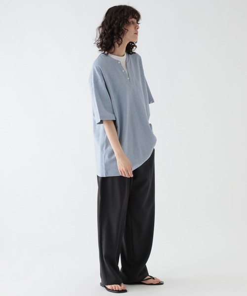 GEORGE'S(ジョージズ)の「レイヤードヘンリーTシャツ(Tシャツ/カットソー・メンズ・サックスブルー/ネイビー・LARGE/MEDIUM)」の12枚目の写真