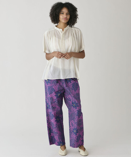 LE GLAZIK(ルグラジック)の「LE GLAZIK | ラミー スタンドカラープルオーバーシャツ WOMEN(シャツ/ブラウス・レディース・グリーン系その他/アイボリー・36)」の14枚目の写真
