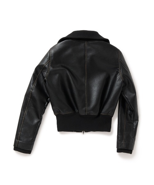 PERVERZE（パーバーズ）の「Faded Leather Blouson（ブルゾン・レディース・ブラウン/ブラック・FREE）」の3枚目の写真