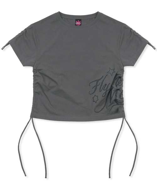 GLACK(グラック)の「GZT006 ツードゥームストリングTシャツ (チャコールグレー)(Tシャツ/カットソー・レディース・その他・MEDIUM/X-SMALL)」の1枚目の写真