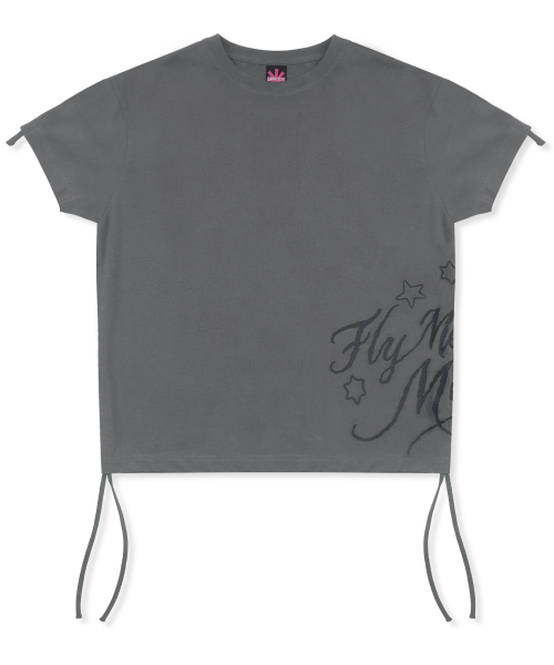 GLACK(グラック)の「GZT006 ツードゥームストリングTシャツ (チャコールグレー)(Tシャツ/カットソー・レディース・その他・MEDIUM/X-SMALL)」の6枚目の写真