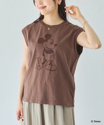 【GOOD ROCK SPEED】MICKEY |ミッキー/フロッキープリント ノースリーブTシャツ