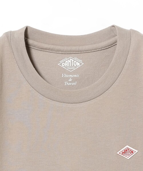 DANTON(ダントン)の「DANTON / キッズ プレーン Tシャツ(105~135cm)(Tシャツ/カットソー・キッズ・ライトピンク/ダークベージュ・115/125/135/105)」の5枚目の写真