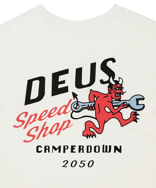 DEUS EX MACHINA(デウスエクスマキナ)の「DOGLEG TEE(Tシャツ/カットソー・メンズ・ホワイト・L/M)」の4枚目の写真