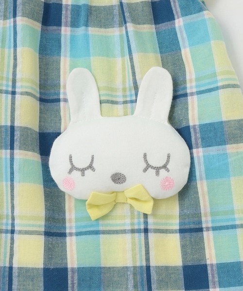 KP(ケーピー)の「mimiちゃん チェックチュニック・ブルマセット(Tシャツ/カットソー・キッズ・ピンク系その他/レモンイエロー・80cm/100cm/90cm)」の7枚目の写真