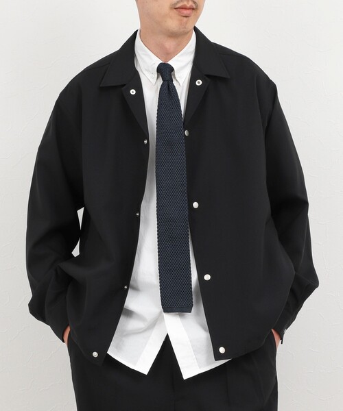 NOLLEY’S(ノーリーズ)の「《セットアップ対応》Reflax コーチジャケット 軽量速乾 26SS(ブルゾン・メンズ・オリーブ/ブラック・S/M/L/XL)」の1枚目の写真