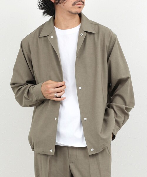 NOLLEY’S(ノーリーズ)の「《セットアップ対応》Reflax コーチジャケット 軽量速乾 26SS(ブルゾン・メンズ・オリーブ/ブラック・S/M/L/XL)」の3枚目の写真
