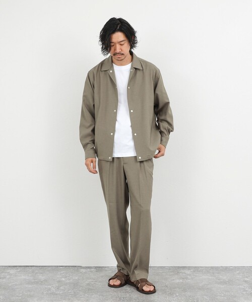 NOLLEY’S(ノーリーズ)の「《セットアップ対応》Reflax コーチジャケット 軽量速乾 26SS(ブルゾン・メンズ・オリーブ/ブラック・S/M/L/XL)」の9枚目の写真